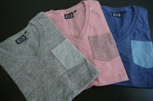 画像1: *[在庫処分SALE] Fourthirty Triage Pocket V-Neck Tee (1)