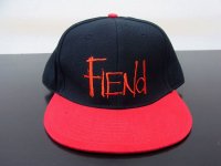 画像1: Fiend Logo Snapback Hat (Black/Red)