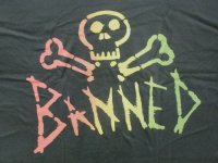 画像1: [SALE] Banned Rasta Bones Tee