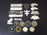 画像1: Fly Sticker Pack [2015 Black/Army Green]