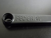 画像1: Federal Vice 3pc Crank [24mm/With BB]