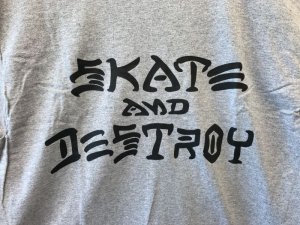 画像2: *[在庫処分SALE] THRASHER - SKATE AND DESTROY (GREY) (2)