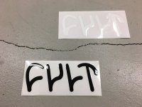 画像1: Cult Die-Cut Sticker Decal