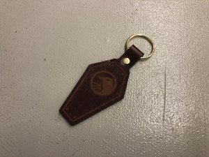 画像1: Shadow Leather Coffin Keychain (1)