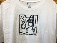 画像1: Beep Clothig Girl, Music and Beer Tee