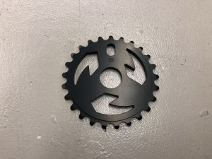 画像1: Tall Order Logo Sprocket 25T (Black) (1)