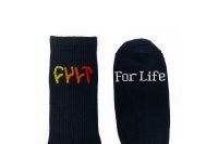 画像2: Cult Multi Color Logo Socks (Black)