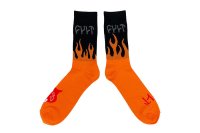 画像1: Cult I'm Bad Socks (Black/Orange)