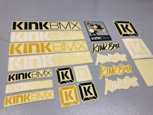 画像1: Kink Sticker Pack Black/Gold (1)