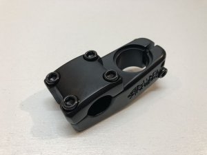 thumbnail interactive-video image 1 of Stranger BMX Haze V2 Stem - Trippy Oil Slick Color, 50mm Reach, 1-1/8" Steerer 1 of 4
