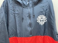 画像1: Odyssey Monogram Windbreaker Jacket (Navy/Cardinal)