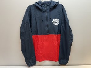 画像1: Odyssey Monogram Windbreaker Jacket (Navy/Cardinal) (1)