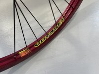 画像2: [24"Wheel] Odyssey Hazard Front Wheel[510F](Red Rim)