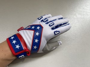 画像1: Fist Evel Knievel Gloves (White) (1)