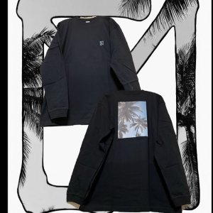 画像2: *柳屋 Island Point Long Tee [椰子の木] (2)