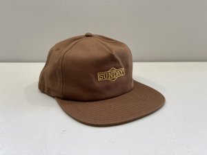 画像1: Sunday Cornerstone Snapback Hat (Brown) (1)