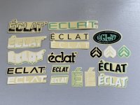 画像1: Eclat Frame Sticker Pack (Black/White/Green)
