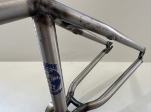 画像6: Volume Voyager V2 Frame [20.75"TT] Flat Blue/Raw (6)