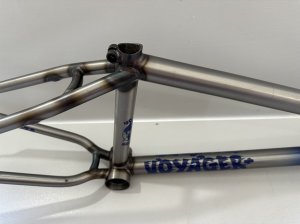 画像7: Volume Voyager V2 Frame [20.75"TT] Flat Blue/Raw (7)