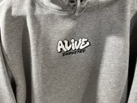 画像1: Alive Industry Throw Up Logo Hoodie (Grey)