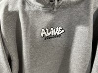 画像1: *Alive Industry Throw Up Logo Hoodie (Grey)