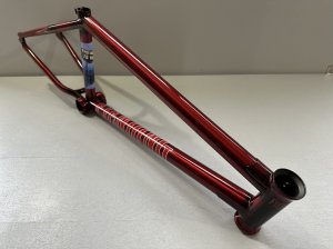 画像2: *Fiend Mills Frame [20.5"TT] Trans Red (2)