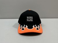 画像1: Burn Slow Brush Logo Cap [Black/Flames]
