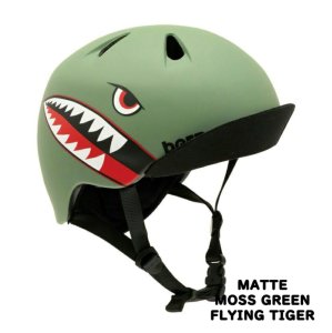 画像1: Bern Helmet NINO (Matte Moss Green Flying Tiger) (1)