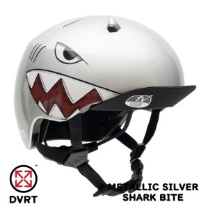 画像1: Bern Helmet NINO_2 DVRT (Metallic Silver Shark Bite ) (1)