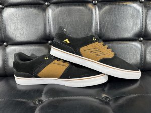 画像1: *[アウトレット] EMERICA - Reynolds Low (BLK/TAN)10 (1)