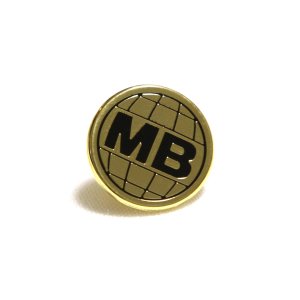 画像1: MOTO-BUNKA - Earth Logo Pin Badge Gold (1)