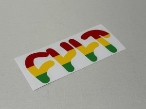 画像1: Cult Die-Cut Decal [Rasta] (1)