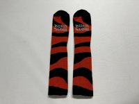 画像1: Burn Slow Tiger Stripe Logo Socks