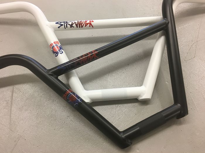 STRANGER PISTON 4pc BAR WHITE 9.25/" Rise BMX BIKE HANDLEBARS CONNOR KEATING