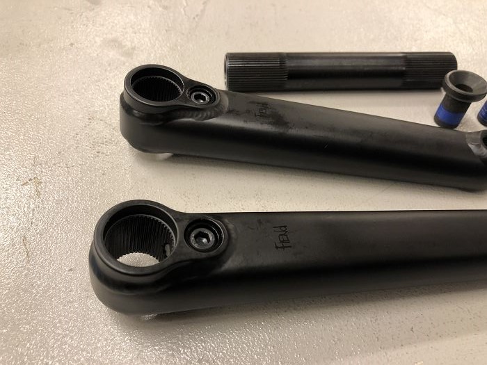 FIEND SEGMENT CRANK BLACK OR CHROME 175MM 3 PIECE BMX CRANKS FIT CULT KINK PRIMO