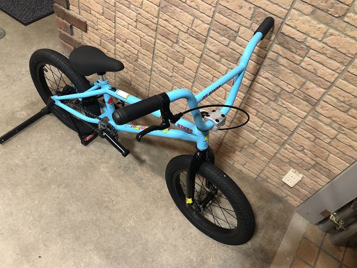 aqua blue bike